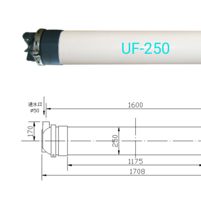 UF250中空纤维超滤膜 PVDF材质超滤膜设备超滤膜组件