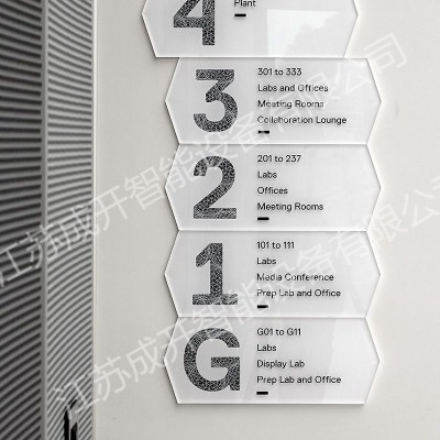 电梯口楼层索引立牌定制 不锈钢立牌设计制作 标识牌厂家制作