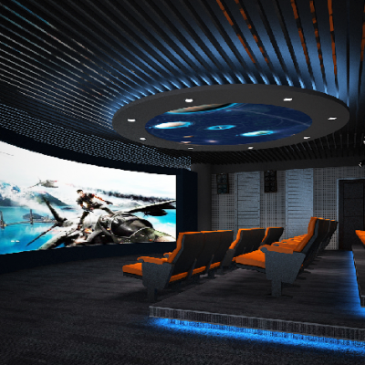 万像5D智能动感影院 ，利用座椅和环境，以超现实的视觉感