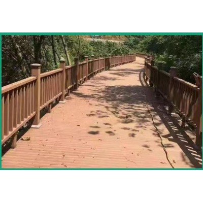 供应木塑景观护栏 河边水景塑木栏杆可安装