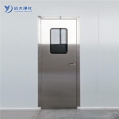 不锈钢洁净门不同杂质的清洁方法