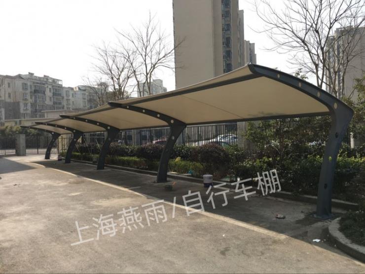 杨浦区电动自行车停车棚-电动伸缩棚-汽车篷-膜材加工