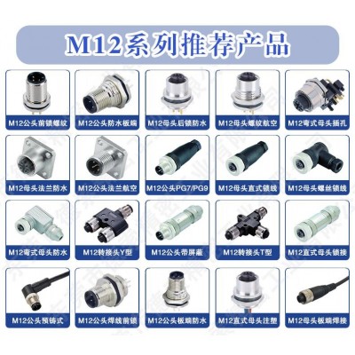 M12插头生产厂家德索连接器