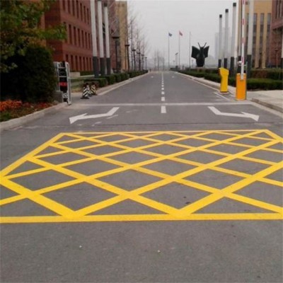 供应南京交通标线-南京道路划线-黄颜色网格线划线