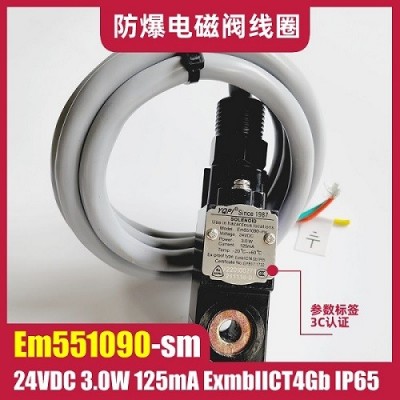 Em551090-ms 24VDC 3.0W防爆电磁阀线圈